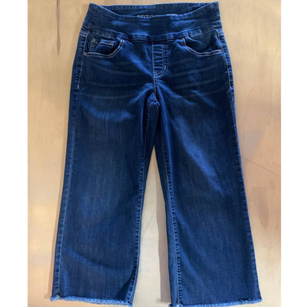 Stitch‎ Star Jeans Women's Size Small Wide Leg Crop